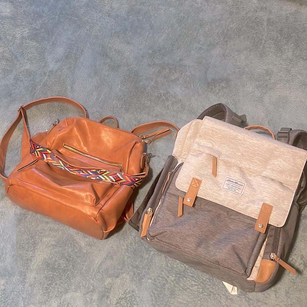 Backpack diaper bag